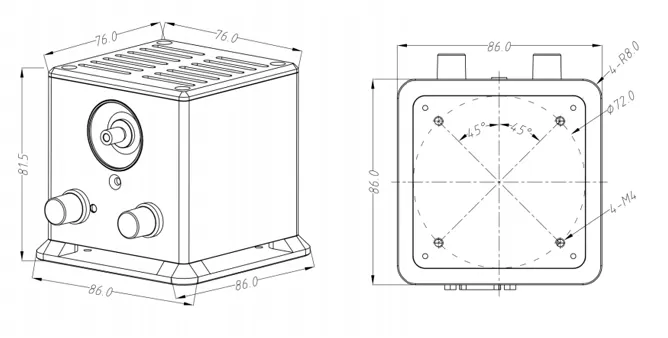 Dimensions (mm）
